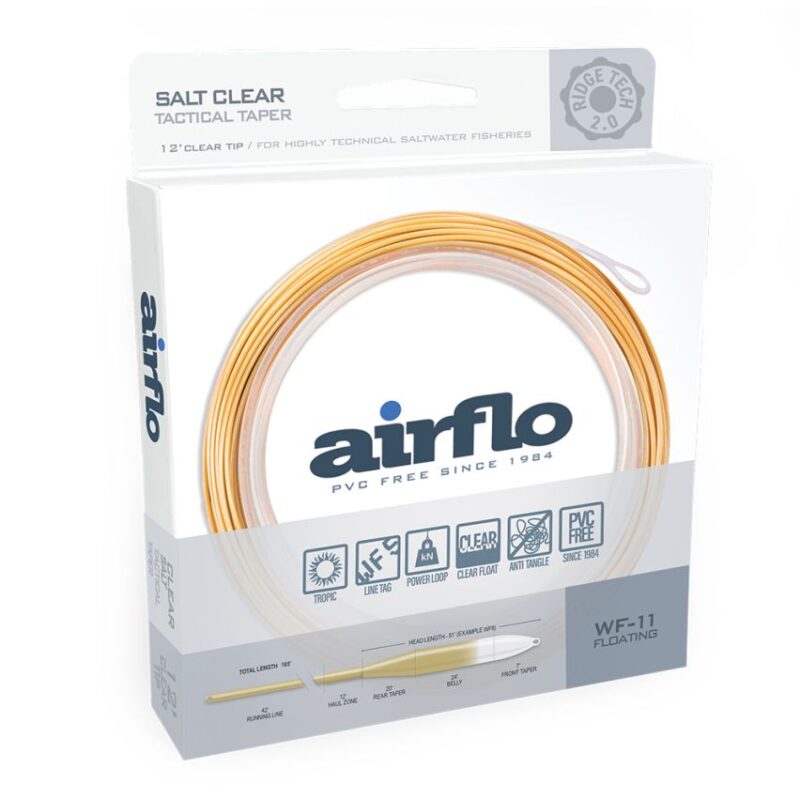 Airflow Superflo Ridge 2.0 Flats Tactical 12' Clear Tip Saltwater Fly Lines